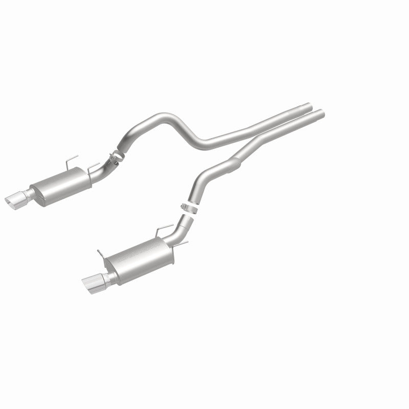 MagnaFlow 13 Ford Mustang Dual Split Rear Exit Stainless Cat Back Performance Exhaust (Street) - DTX Performance