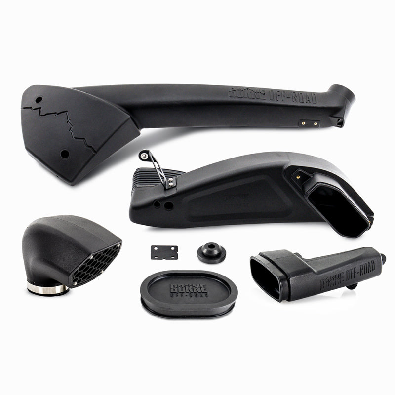 Mishimoto BORNE Off-Road 17-20 Ford F-150 Raptor 3.5L EcoBoost Snorkel - Micro-Wrinkle Black - DTX Performance