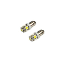 Load image into Gallery viewer, Oracle BA9S 5 LED 3 Chip Bayonet Bulbs (Pair) - White - DTX Performance