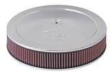 K&N 5-1/8in / 14in ID X 1.5in O/S Flat Base Air Cleaner Assembly