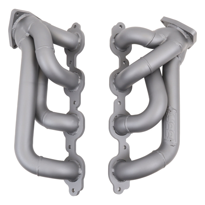 BBK 14-18 GM Truck 5.3/6.2 1 3/4in Shorty Tuned Length Headers - Titanium Ceramic - DTX Performance