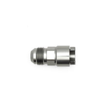 Load image into Gallery viewer, DeatschWerks 8AN Male Flare to 3/8in Female EFI Quick Connect Adapter - Anodized DW Titanium - DTX Performance