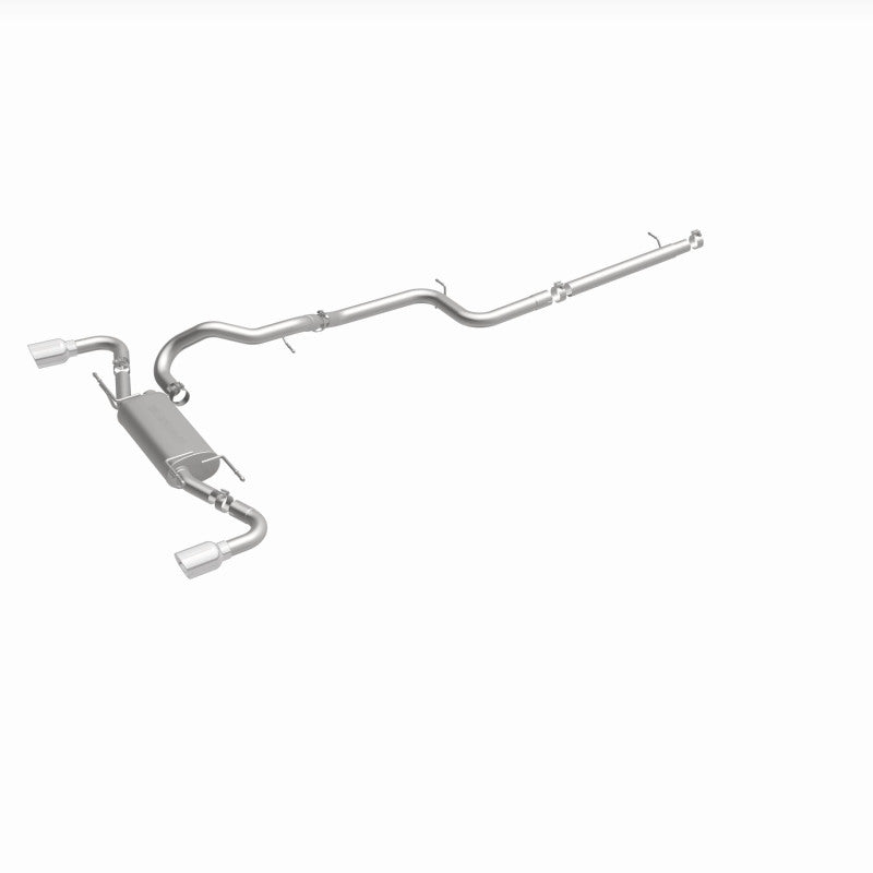 MagnaFlow 10-12 Mazda 3 L4 2.5L Hatchback Split Rear Exit Stainless Cat Back Performance Exhaust - DTX Performance