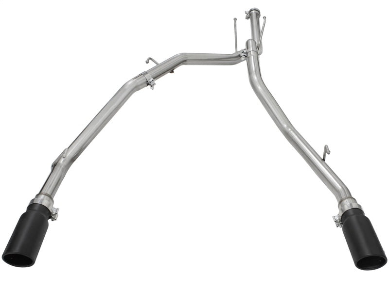 aFe MACHForce XP DPF-Back Exhaust 2.5in SS with Black Tips 2014 Dodge Ram 1500 V6 3.0L EcoDiesel - DTX Performance