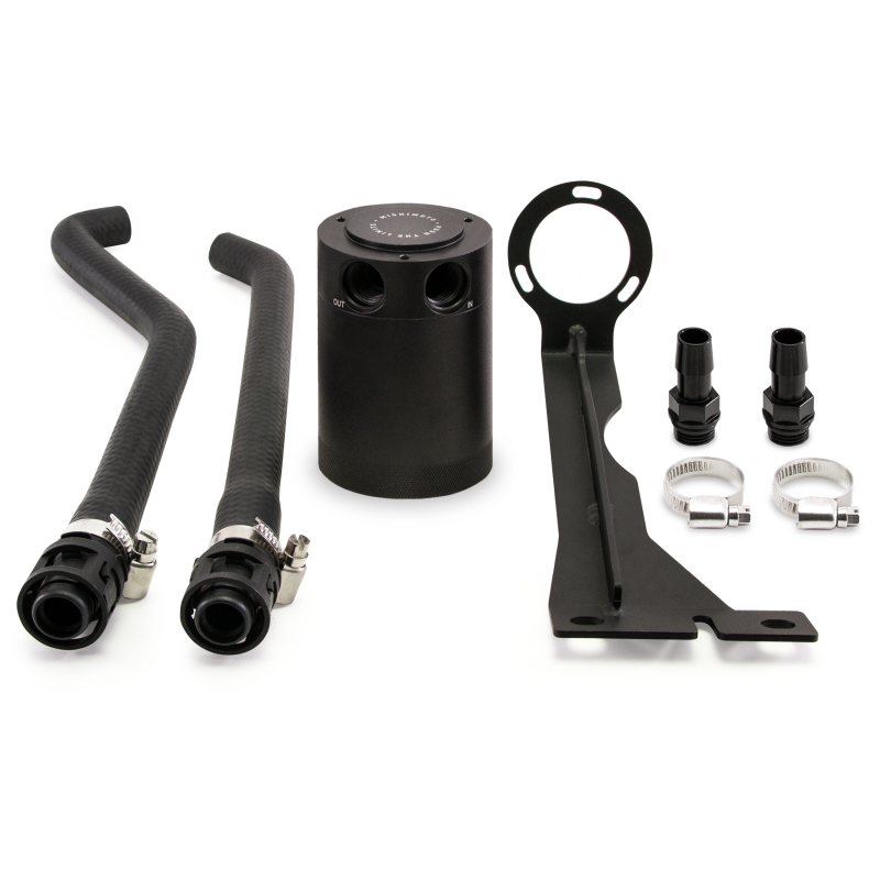 Mishimoto 2014+ Ford Fiesta ST Baffled Oil Catch Can Kit - Black - DTX Performance