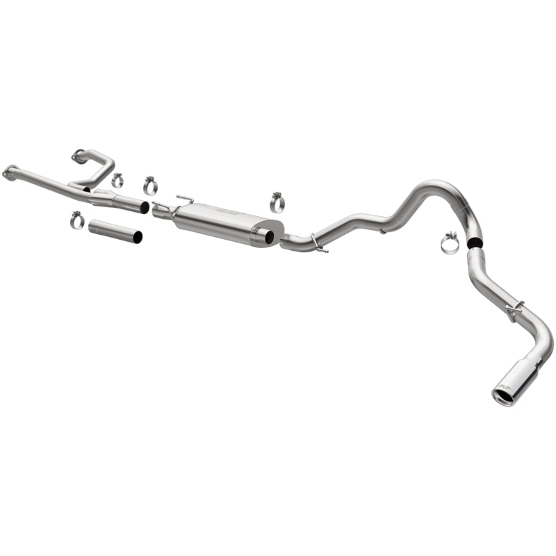 MagnaFlow 22+ Toyota Tundra Street Series 3in Single Straight Driver Side Rear Cat-Back Exhaust - DTX Performance