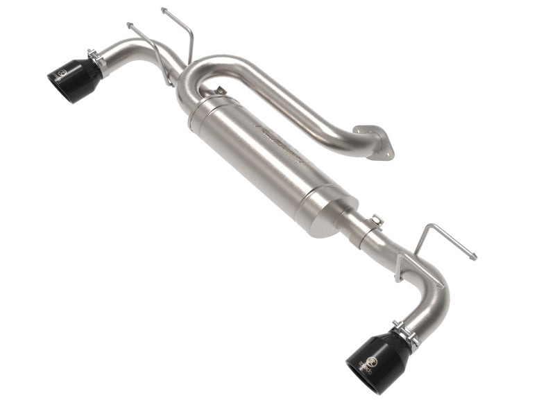 aFe 19-22 Mazda 3 L4 2.5L Takeda 3in to 2-1/2in 304 Stainless Steel Axle-Back Exhaust w/ Black Tip - DTX Performance