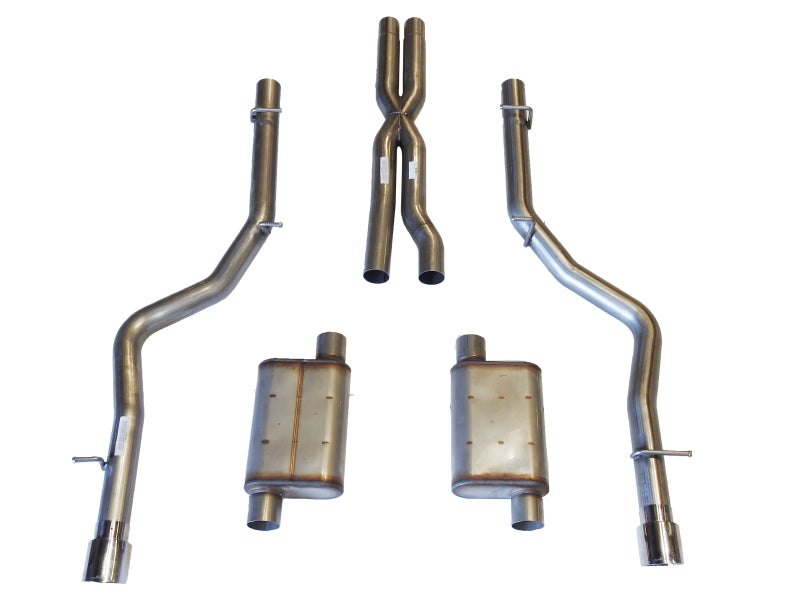 JBA 05-10 Chrysler/Dodge Cars 6.1L 409SS Dual Rear Exit Cat-Back Exhaust - DTX Performance