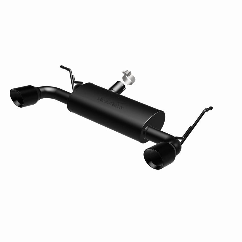 MagnaFlow 07-17 Jeep Wrangler JK 3.8/3.6L Dual Split Rear Exit Black Axle-Back Exhaust - DTX Performance