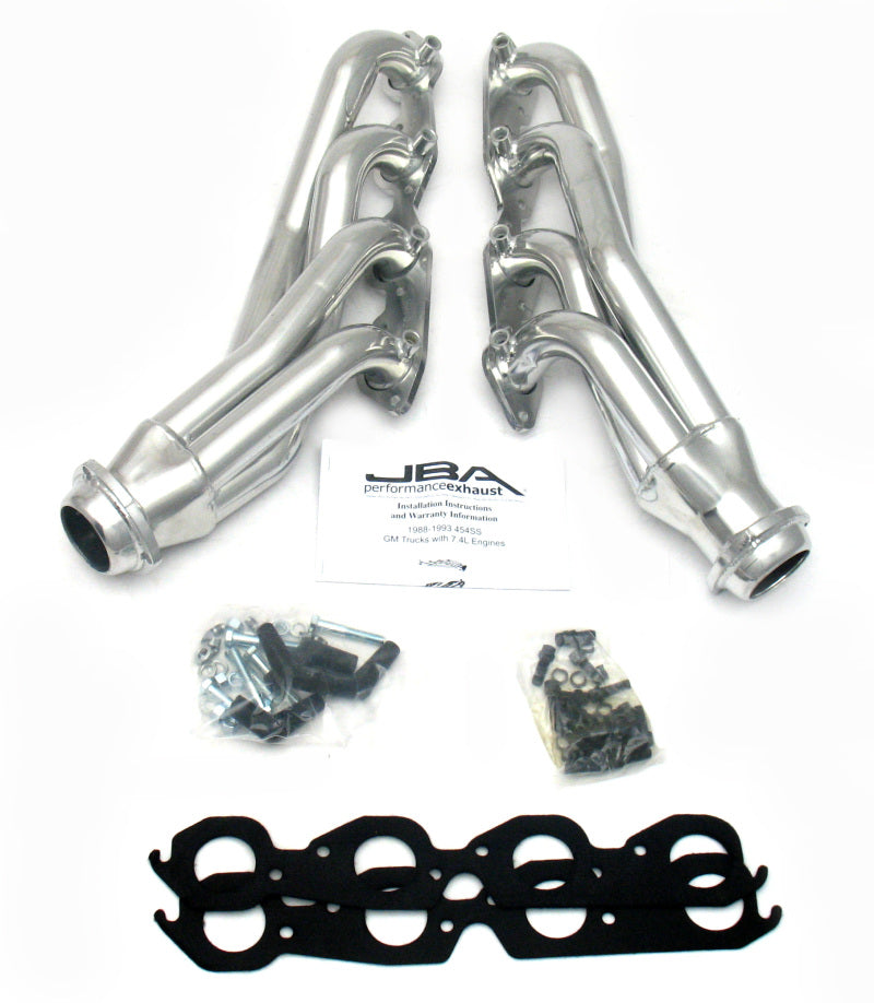 JBA 88-93 GM Truck 7.4L BBC w/A.I.R. 1-3/4in Primary Silver Ctd Cat4Ward Header - DTX Performance