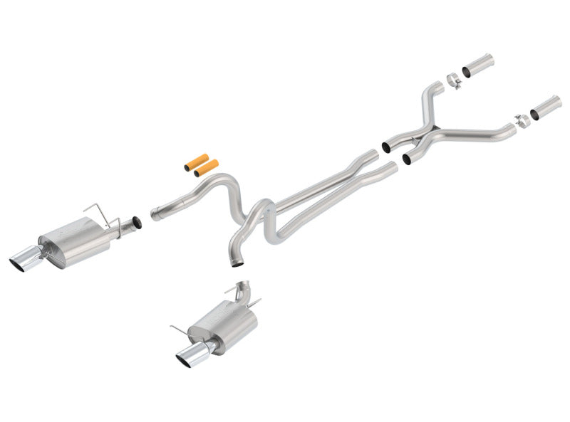 Borla 13-14 Mustang GT/Boss 302 5.0L V8 RWD Single Split Rear Exit ATAK Catback Exhaust - DTX Performance