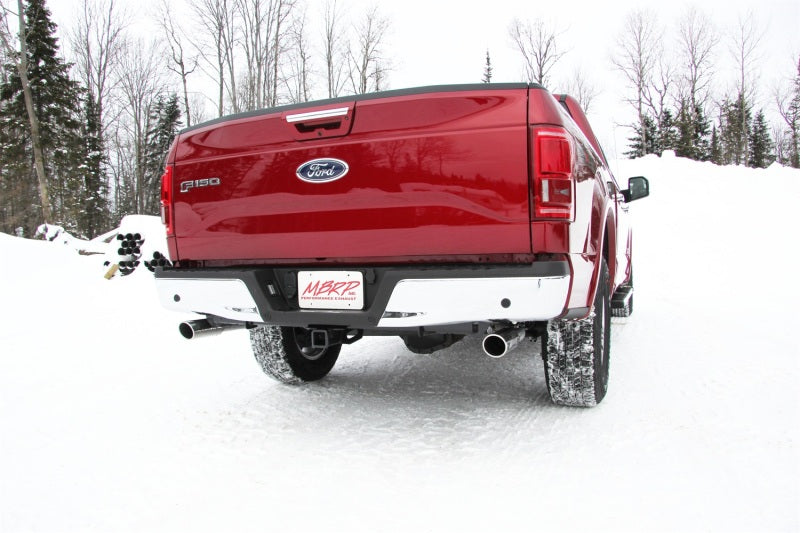 MBRP 2015 Ford F-150 5.0L 3in Cat Back Dual Split Rear Exit Black Exhaust System - DTX Performance