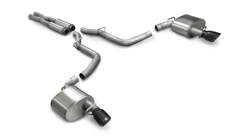 Corsa 05-10 Dodge Charger SRT-8 6.1L V8 Black Xtreme Cat-Back Exhaust - DTX Performance