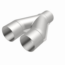 Load image into Gallery viewer, MagnaFlow Universal Trans Y-Pipe All SS 4inch (Dual) 3.5inch (Single) x 13inch (Overall) - DTX Performance