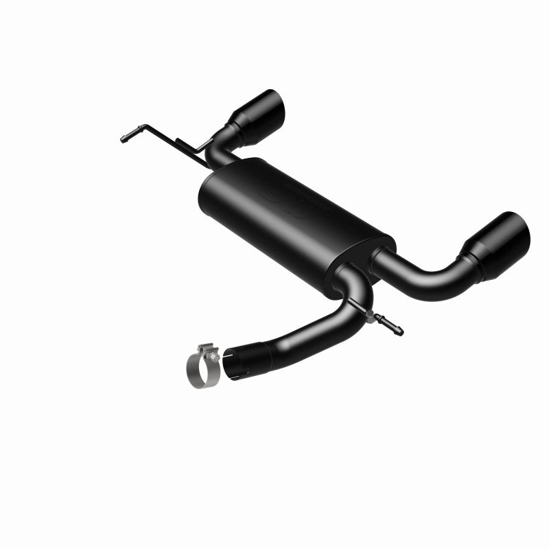 MagnaFlow 07-17 Jeep Wrangler JK 3.8/3.6L Dual Split Rear Exit Black Axle-Back Exhaust - DTX Performance