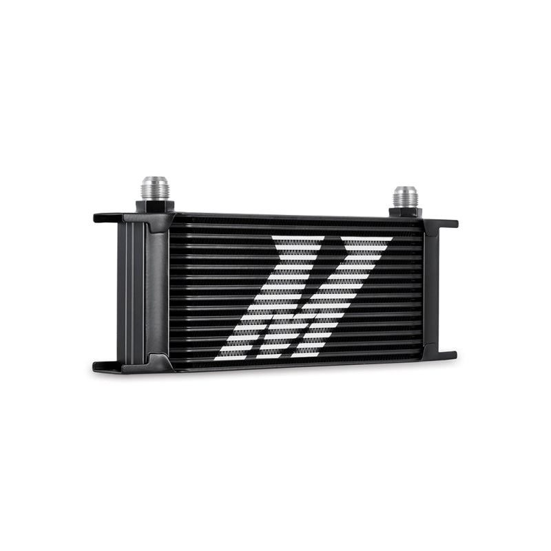 Mishimoto Universal Thermostatic Oil Cooler Kit 16-Row Black - DTX Performance