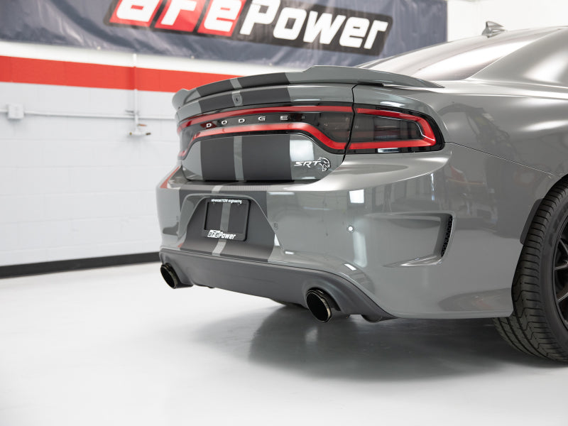 aFe MACH Force-XP 4-1/2in Carbon Fiber OE Replacement Exhaust Tips - 15-19 Dodge Charger/Hellcat - DTX Performance