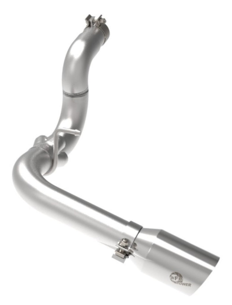 aFe 20-21 Jeep Wrangler Large Bore-HD 3in 304 Stainless Steel DPF-Back Exhaust System - Polished Tip - DTX Performance