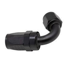 Load image into Gallery viewer, DeatschWerks 8 AN Female Flare Swivel 120-Degree Hose End CPE - Anodized Matte Black - DTX Performance