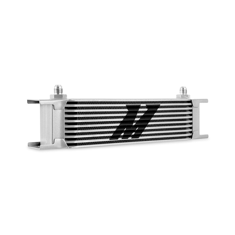 Mishimoto Universal -6AN 10 Row Oil Cooler - Silver - DTX Performance