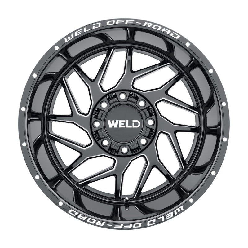 Weld Off-Road W117 20X9 Fulcrum 8X165.1 ET00 BS5.00 Gloss Black MIL 125.1 - DTX Performance