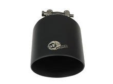 Load image into Gallery viewer, aFe Takeda 304 SS Clamp-On Exhaust Tip 2.5in. Inlet / 4.5in. Outlet / 7in. L - Black - DTX Performance