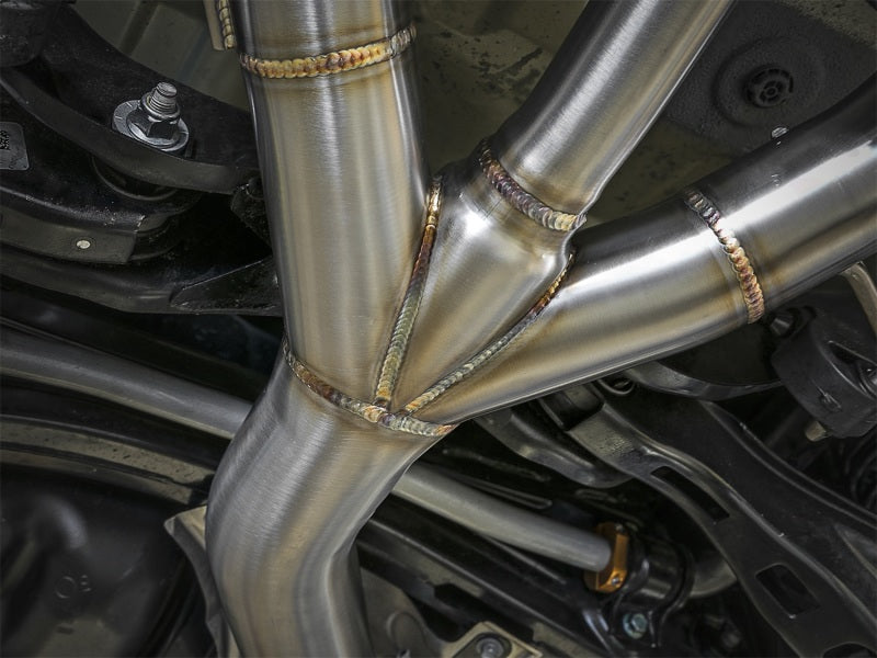 aFe Takeda 3in 304 SS Cat-Back Exhaust w/ Tri-Polished Tips 17-18 Honda Civic Type R L4 2.0L (t) - DTX Performance