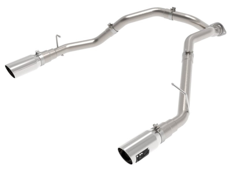 aFe Large Bore-HD 3in 409SS DPF-Back Exhaust System w/ Polished Tip RAM 1500 20-21 V6-3.0 - DTX Performance