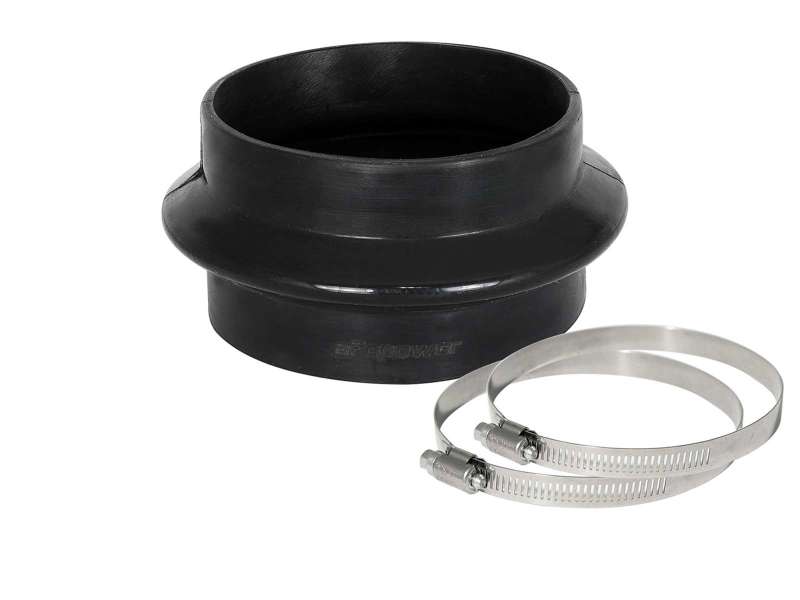 aFe Magnum FORCE Silicone Coupling Kit 4in ID x 2-1/2in L Straight Bellow-Coupler - Black - DTX Performance