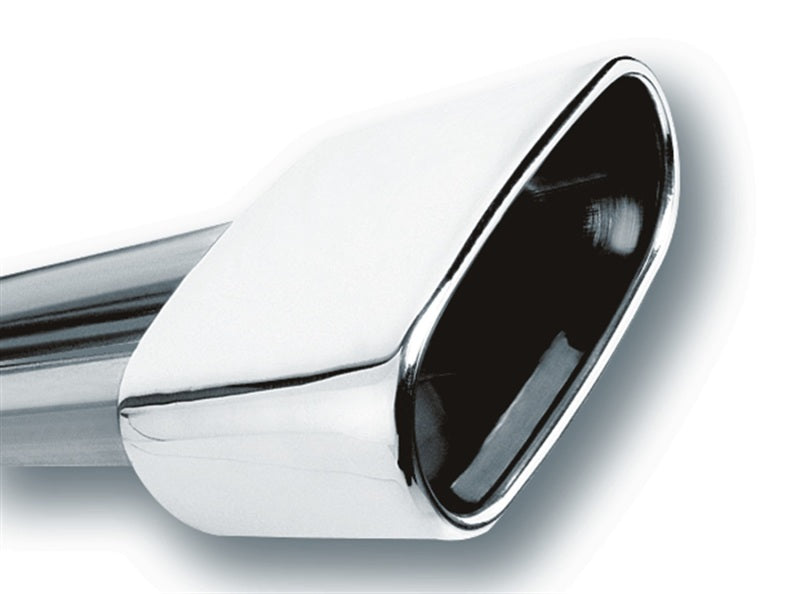 Borla 2.5in Inlet 6.69in x 3in Rectangular Rolled Angle Cut Single Inlet x 5.63in Long Exhaust Tip - DTX Performance