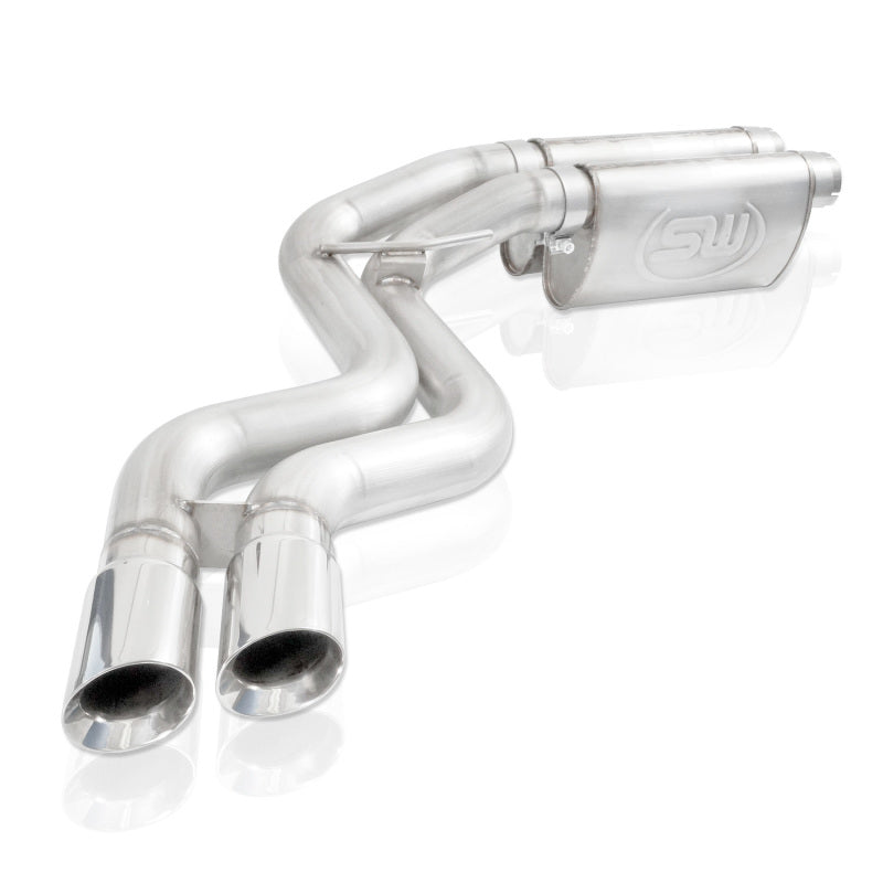 Stainless Works 2010-14 Ford Raptor Exhaust X-Pipe Turbo Resonator Front Passenger Rear Tire Exit - DTX Performance