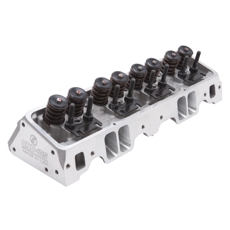 Edelbrock Cylinder Head SBC E-Cnc 185 64cc Straight Plug for Hydraulic Roller Cam Complete - DTX Performance