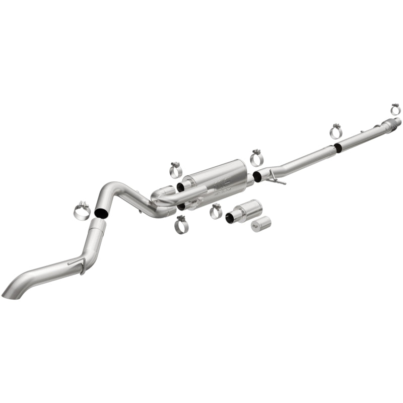 MagnaFlow 19-22 Ford Ranger Overland Series 3in Single Straight Driver Side Rear Cat-Back Exhaust - DTX Performance