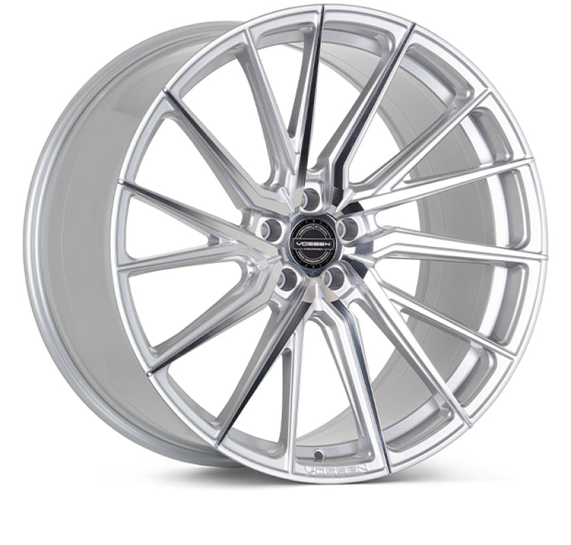 Vossen HF-4T 20x9 / 5x120 / ET35 / Flat Face / 72.56 - Silver Polished - Left Wheel - DTX Performance