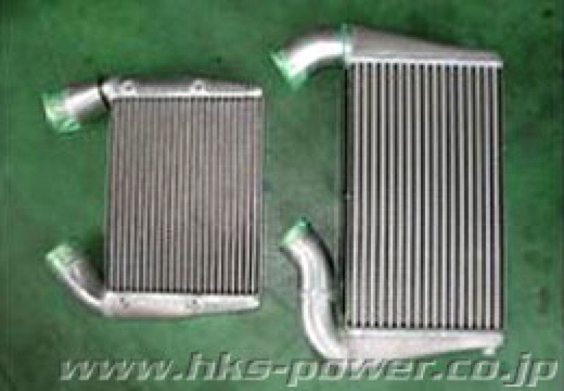 HKS 09 Nissan GTR R35 2 Core FMIC includes Carbon Air Duct and Full Piping Kits - DTX Performance