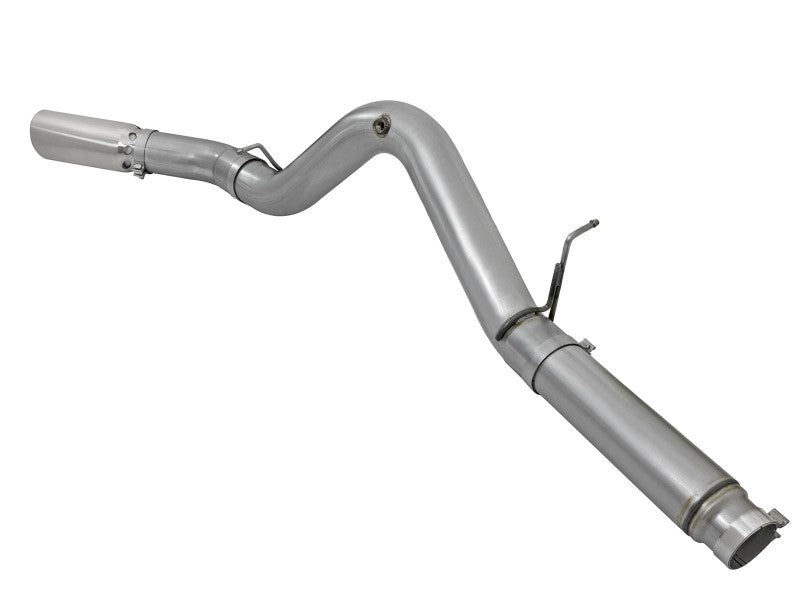 aFe LARGE Bore HD 5in Exhausts DPF-Back SS w/ Pol Tips 16-17 GM Diesel Truck V8-6.6L (td) LML/L5P - DTX Performance