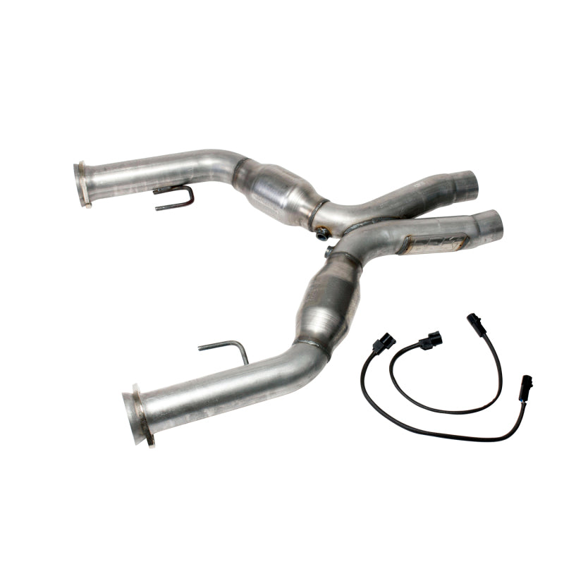 BBK 05-10 Mustang 4.6 Short Mid X Pipe With Catalytic Converters 2-3/4 For BBK Long Tube Headers - DTX Performance