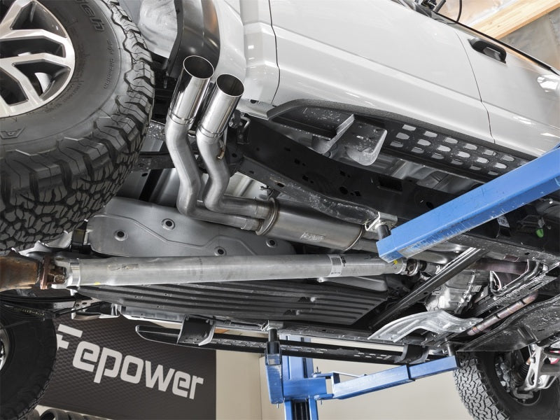 aFe POWER Rebel Series 3in 409 SS Cat Back Exhaust w/ Polished Tips 17 Ford F-150 Raptor V6-3.5L - DTX Performance