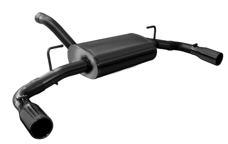 Corsa 18+ Jeep Wrangler JL 2.5in Dual Rear Exit Black Tips Sport Axle-Back Exhaust - DTX Performance