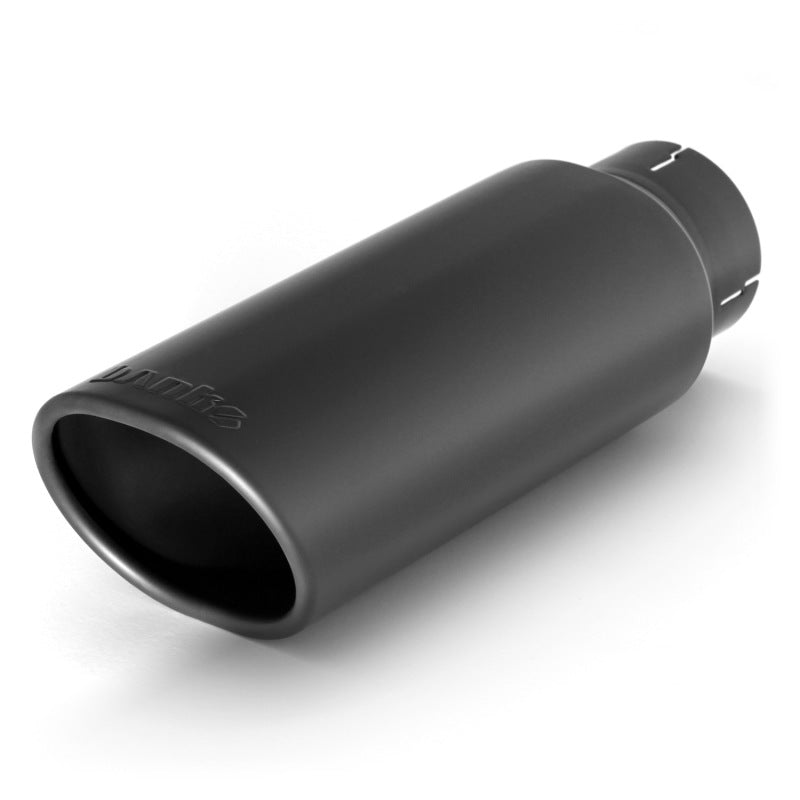 Banks Power Tailpipe Tip Kit - SS Obround Angle Cut - Black - 3in Tube - 3.75in X 4.5in X 11.5in - DTX Performance