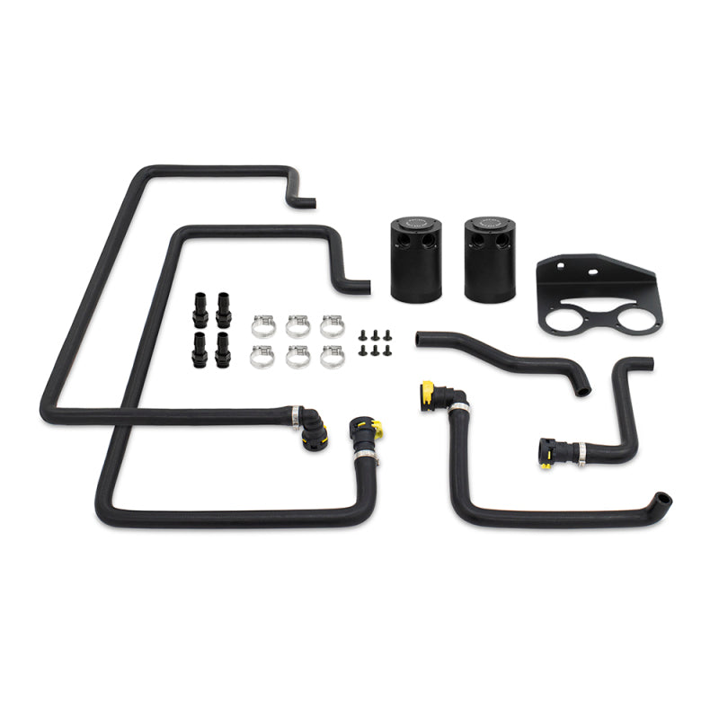 Mishimoto 18+ Ford F-150 2.7L EcoBoost Baffled Oil Catch Can Kit - Clear - DTX Performance