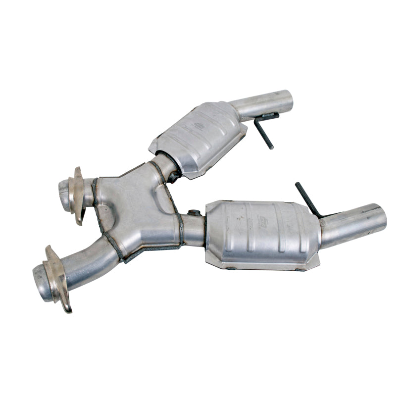 BBK 96-98 Mustang 4.6 GT High Flow X Pipe With Catalytic Converters - 2-1/2 - DTX Performance