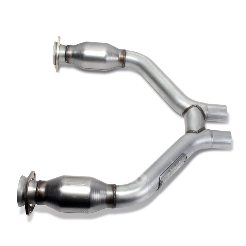 BBK 2015-16 Mustang V6 Short Mid H Pipe With Converters (To Be Used With 1642 Series Headers) - DTX Performance