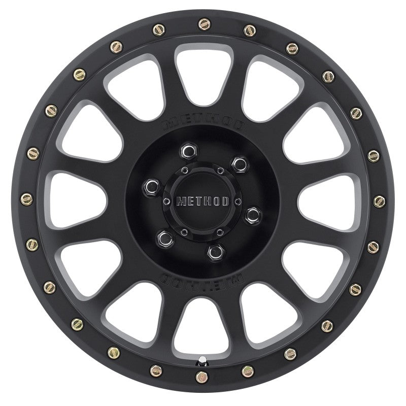 Method MR305 NV 18x9 0mm Offset 6x135 94mm CB Method Matte Black Street Loc Wheel - DTX Performance