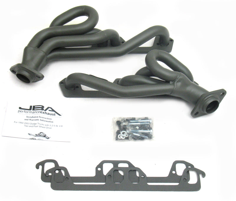 JBA 96-03 Dodge Truck 5.2L/5.9L Magnum 1-1/2in Primary Ti Ctd Cat4Ward Header - DTX Performance