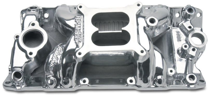 Edelbrock Polished S/B Chevy RPM Air-Gap Manifold - DTX Performance