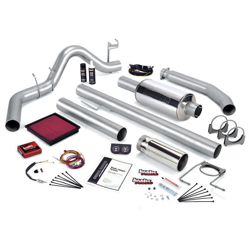 Banks Power 02 Dodge 5.9L 235Hp Std Cab Stinger System - SS Single Exhaust w/ Chrome Tip - DTX Performance