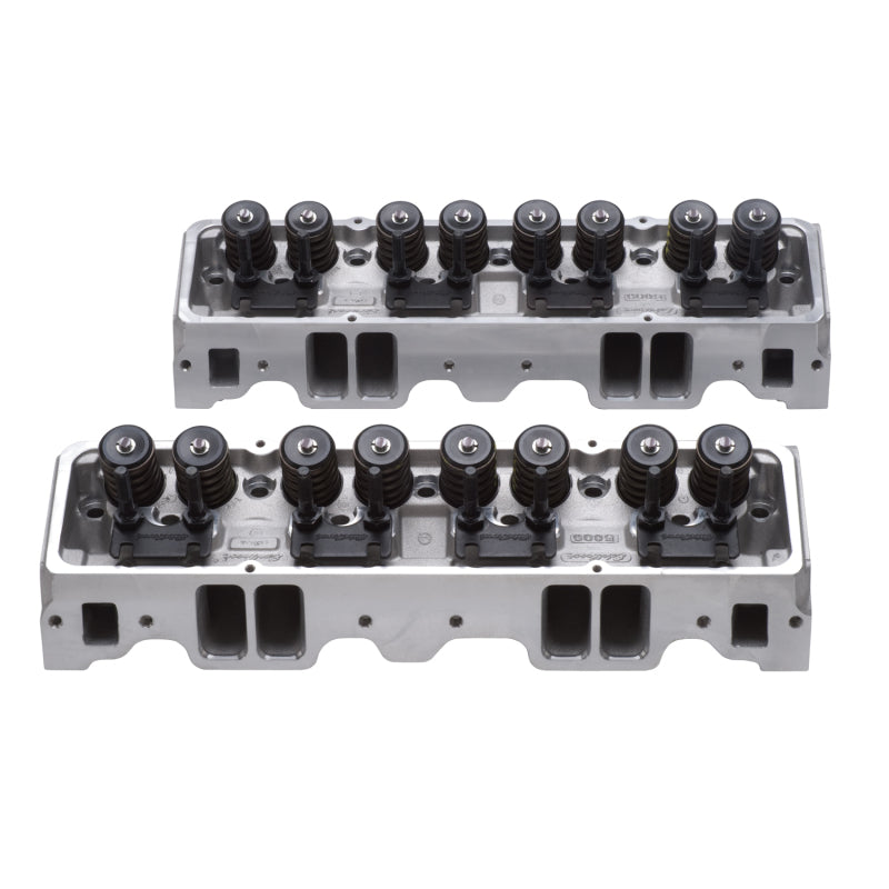 Edelbrock 1Pr Cyl Head E-210 SBC 64cc Perf RPM (Complete Pair) - DTX Performance