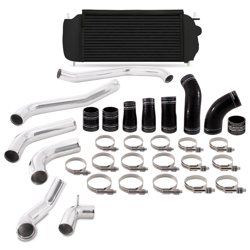 Mishimoto 2017+ Ford F150 3.5L EcoBoost Performance Intercooler Kit - Black Cooler Polished Pipes - DTX Performance