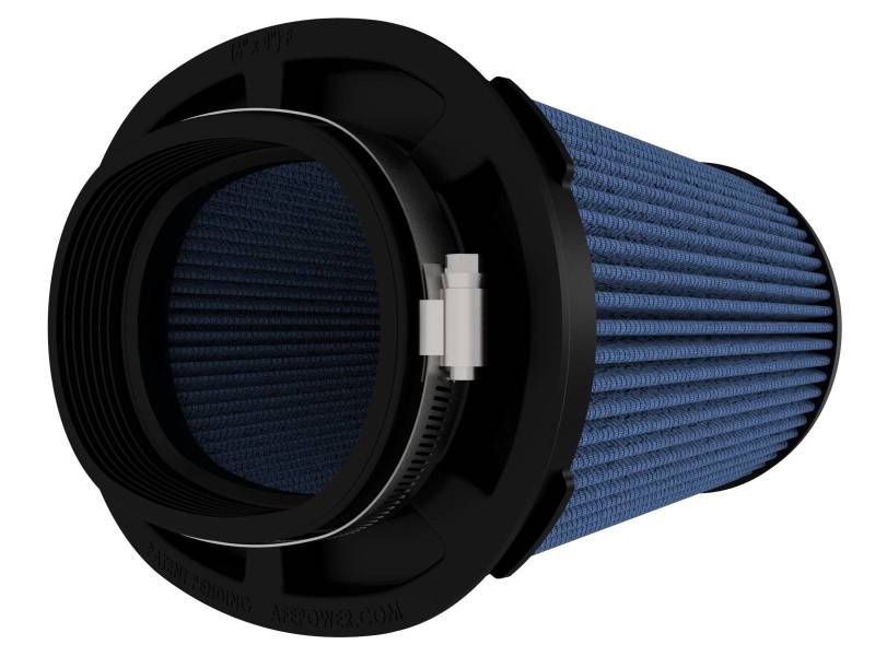 aFe MagnumFLOW Pro 5R Air Filter (6 x 4)in F x (8-1/2 x 6-1/2)in B x (7-1/4 x 5)in T x 7-1/4in H - DTX Performance